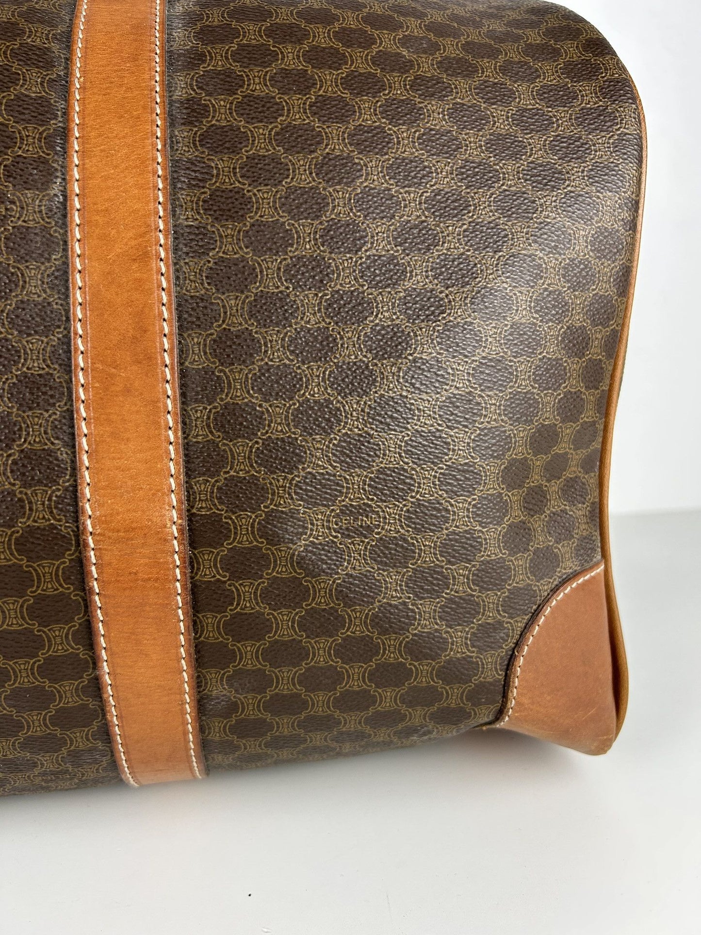 Vintage 90s Celine macadam monogram boston bag