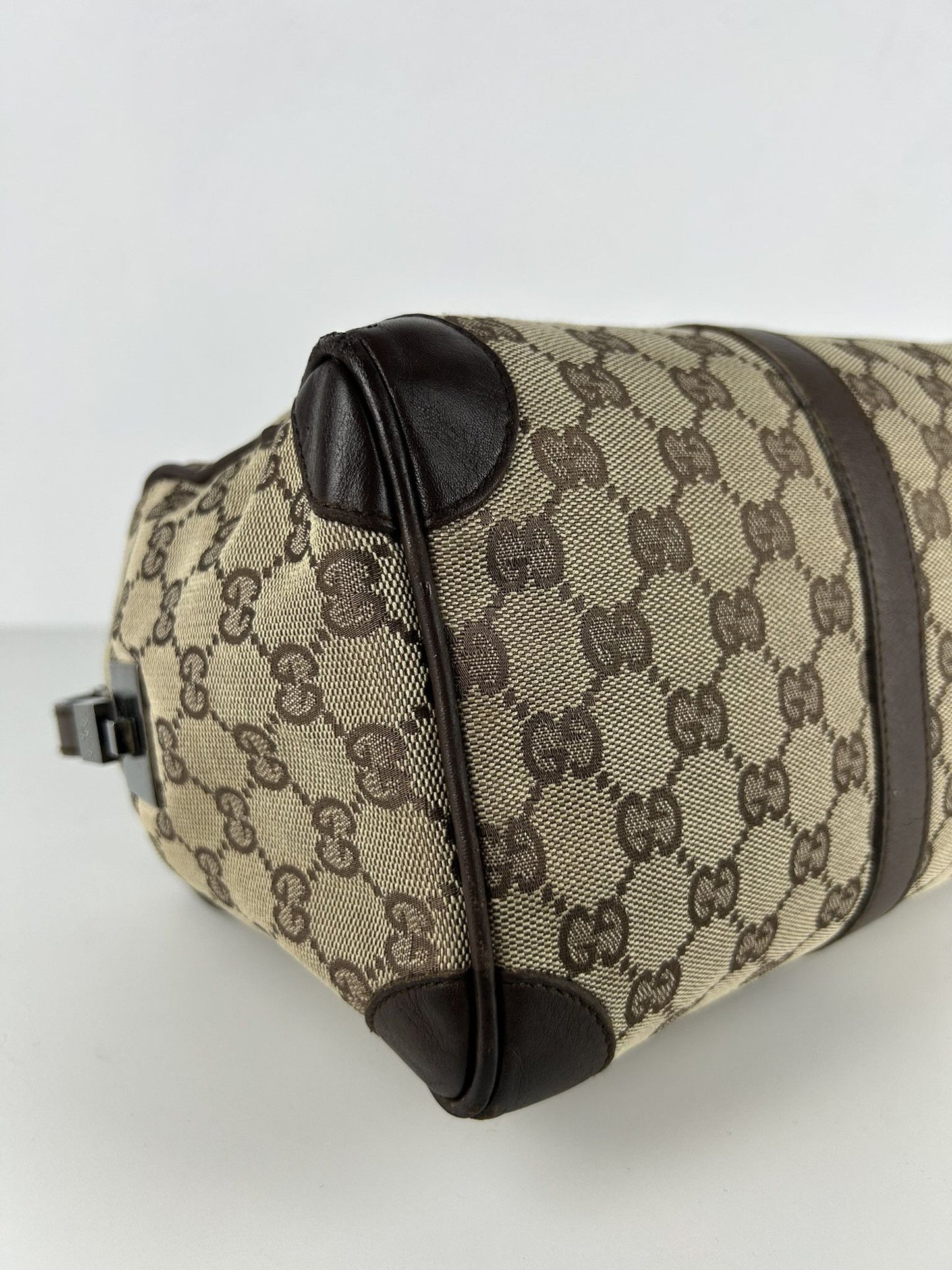 Gucci GG monogram canvas mini bowling bag