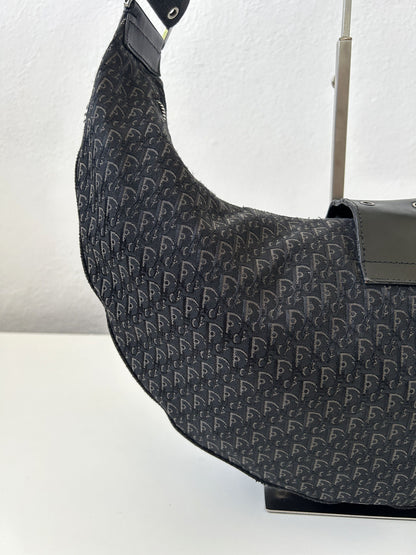 Y2k Dior street chic half moon hobo handbag
