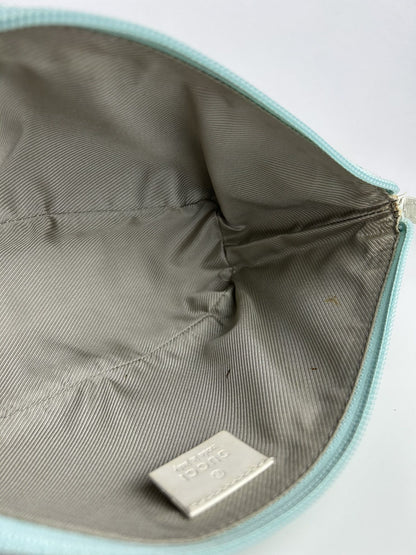 Vintage y2k Gucci monogram canvas boat bag pochette