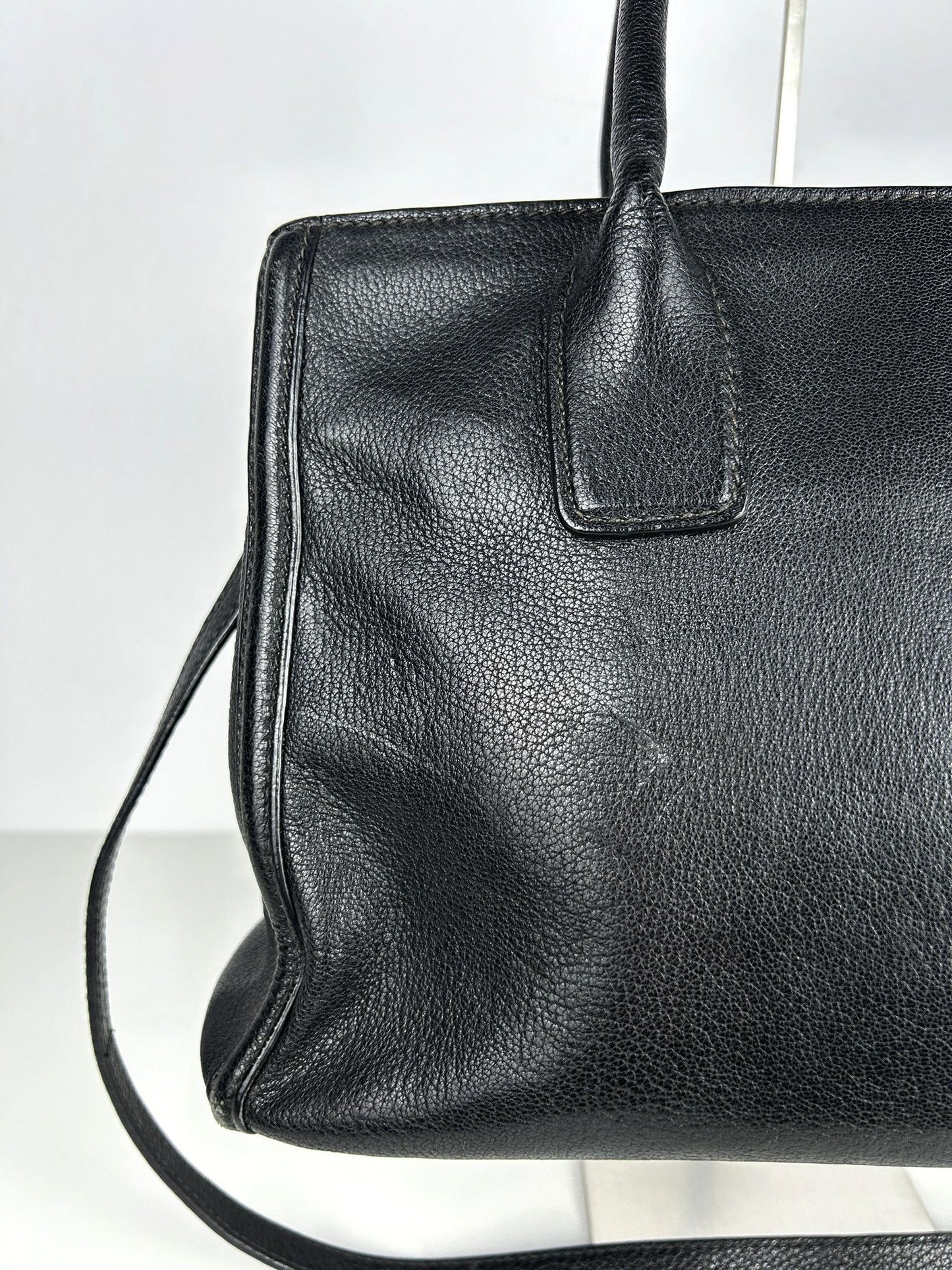 Miu miu madras leather tote bag