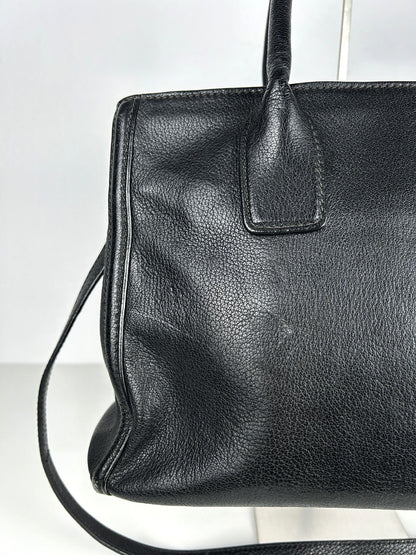 Miu miu madras leather tote bag