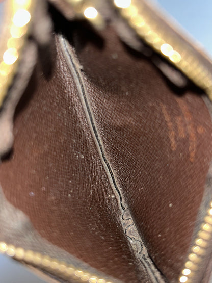 Louis Vuitton damier ebene pochette cle coin/ key pouch