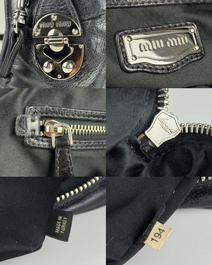 Miu Miu leather bowling bag