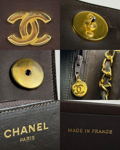 Vintage Chanel CC flap handbag