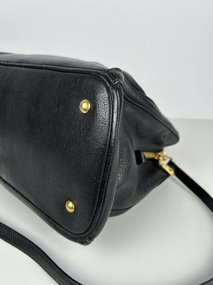 Miu miu madras leather tote bag