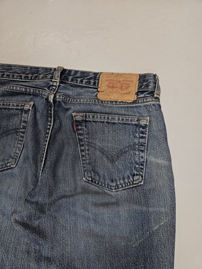 Vintage y2k levis 544 distressed flared denim