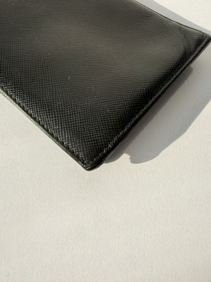 Prada saffiano leather bifold wallet