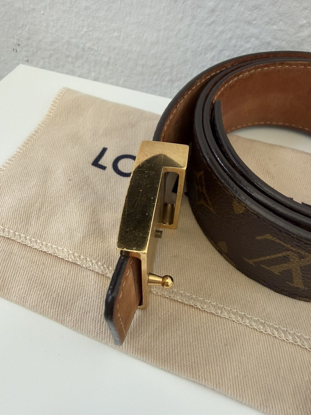 Louis Vuitton monogram initiales belt