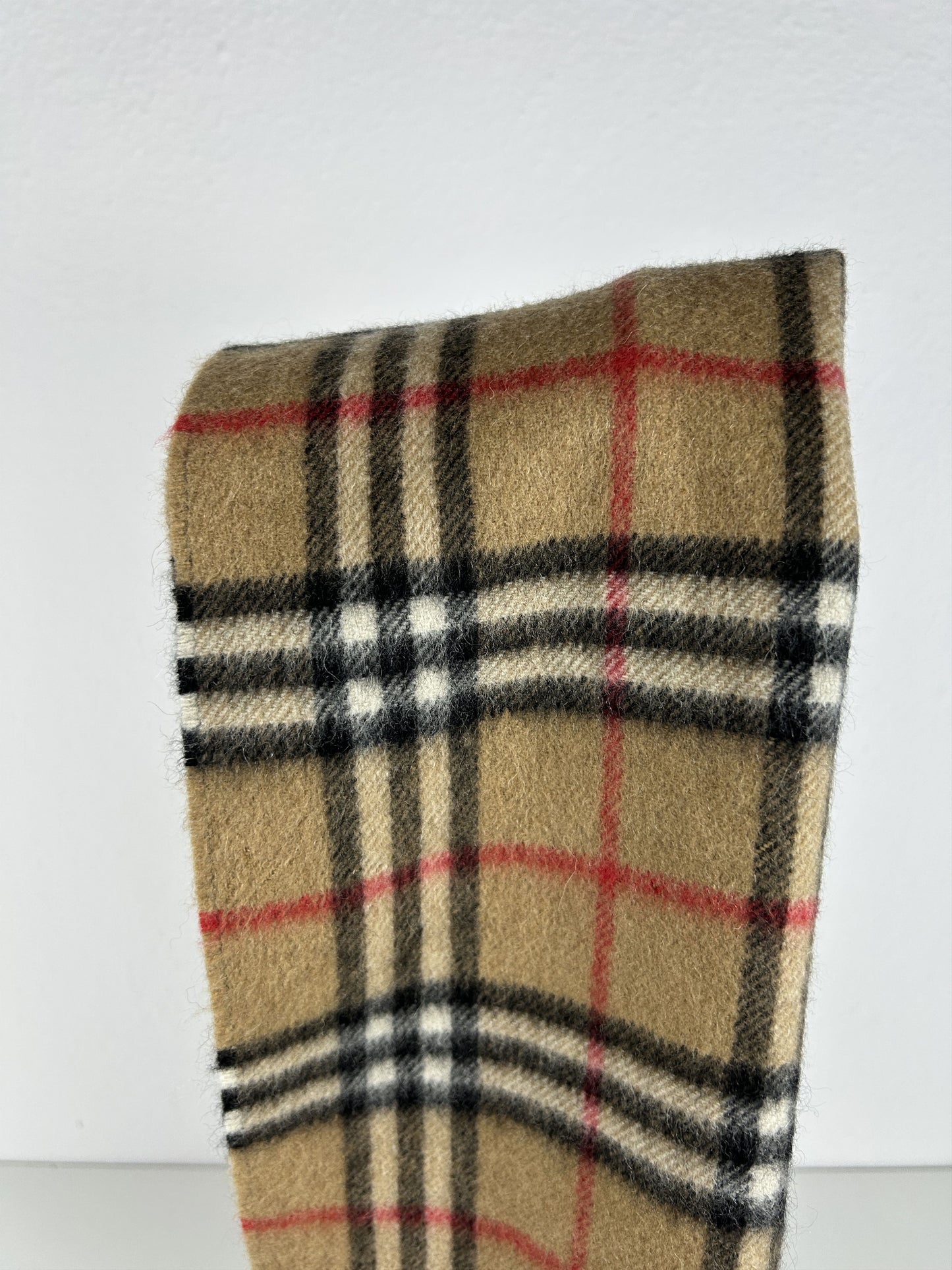 Vintage Burberry nova check cashmere scarf