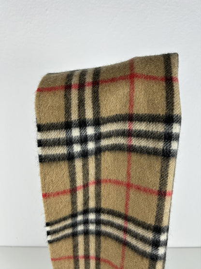 Vintage Burberry nova check cashmere scarf