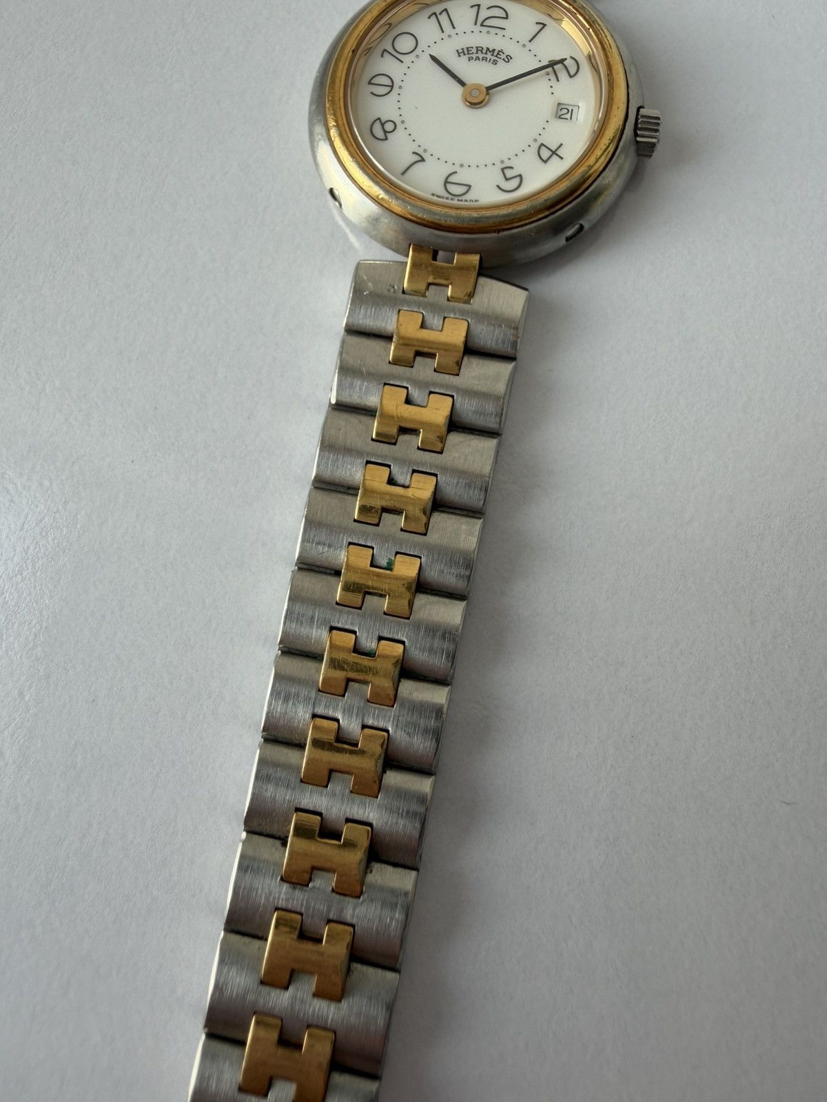 Vintage 1990s Hermes profile watch