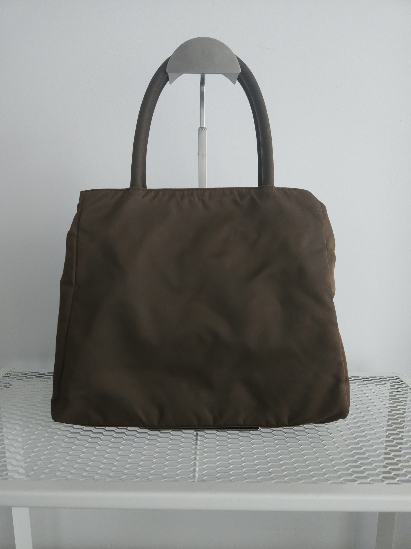 Vintage y2k prada tessuto city nylon triangle logo handbag