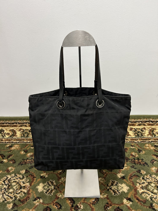 Vintage y2k fendi ff zucchino monogram tote bag