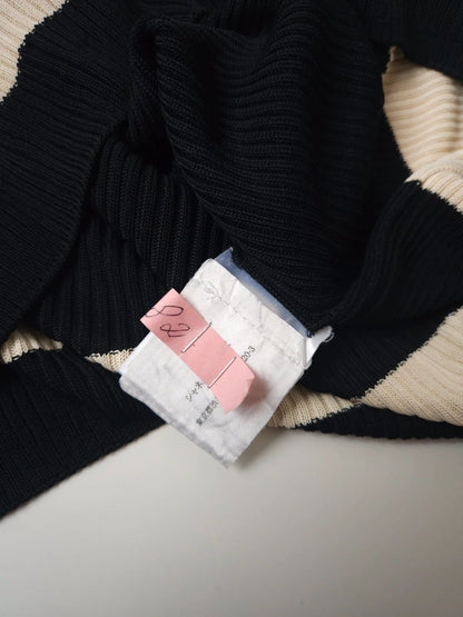 SS2001 Chanel viscose ribbed see through knit