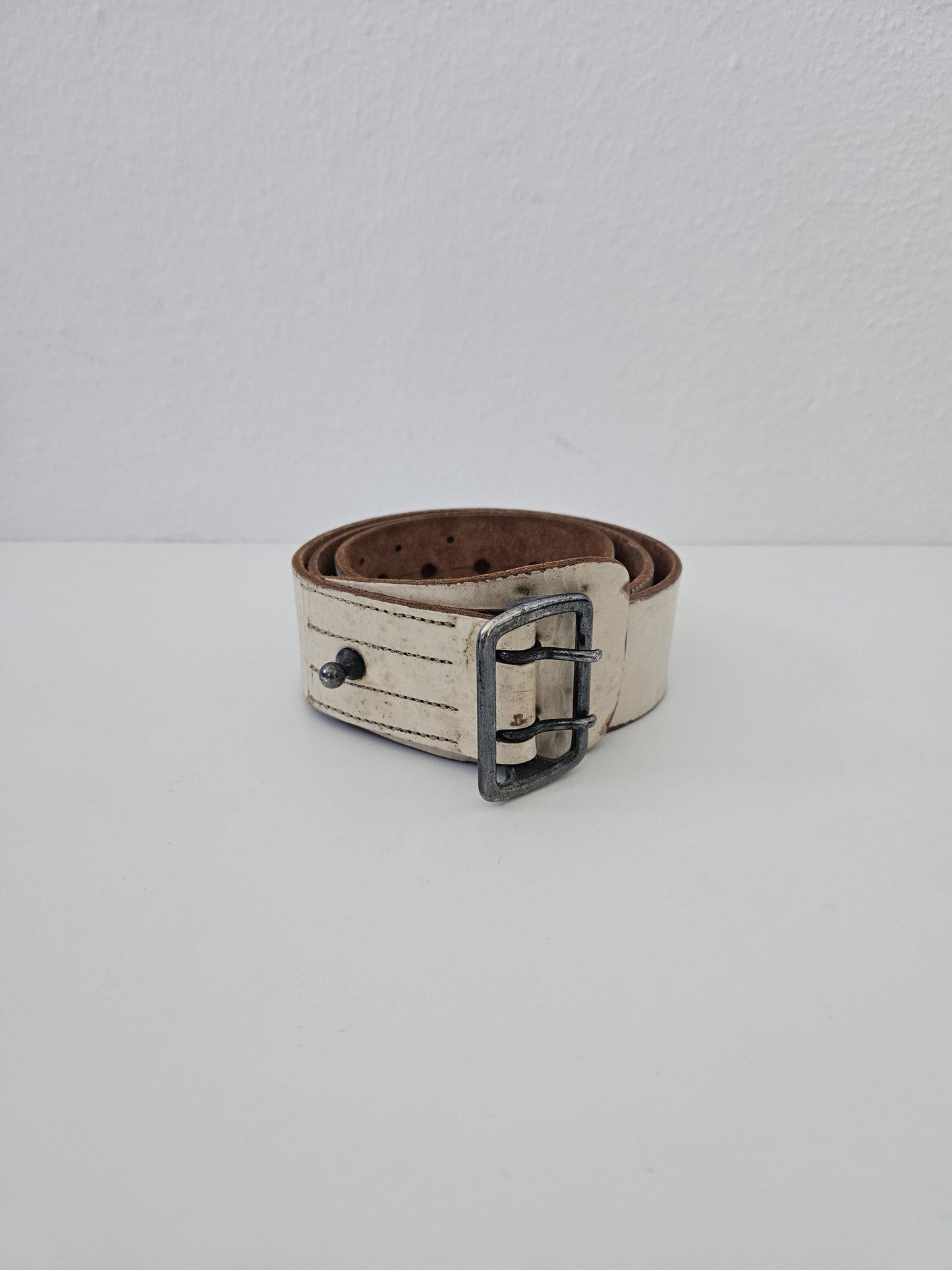 Archive y2k Maison Martin Margiela artisanal handpainted leather belt