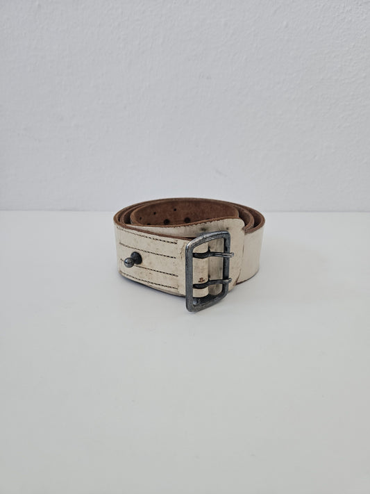 Archive y2k Maison Martin Margiela artisanal handpainted leather belt