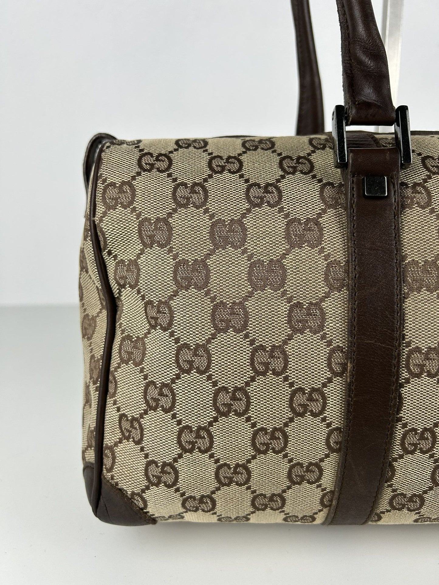Gucci GG monogram canvas mini bowling bag