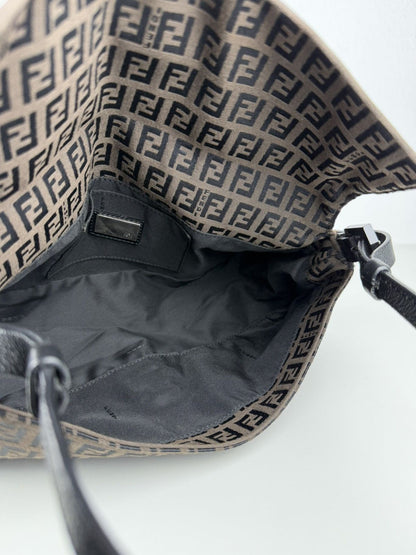 Fendi zucchino monogram canvas baguette