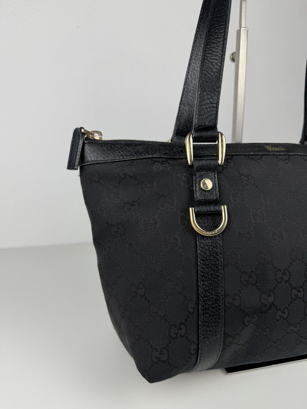 Gucci abbey GG monogram canvas tote