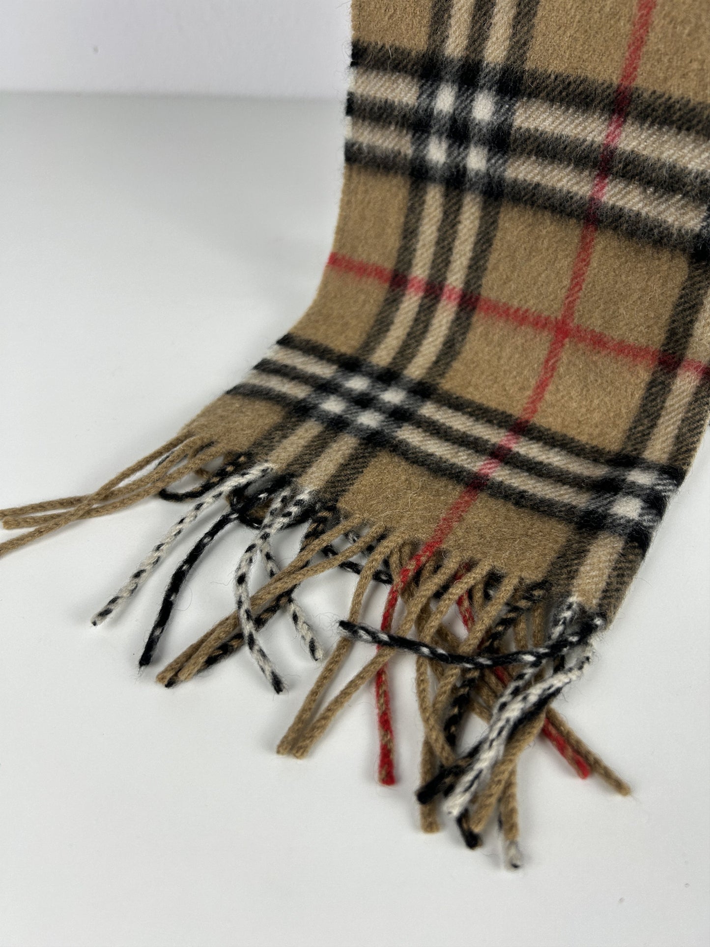 Vintage Burberry nova check cashmere scarf