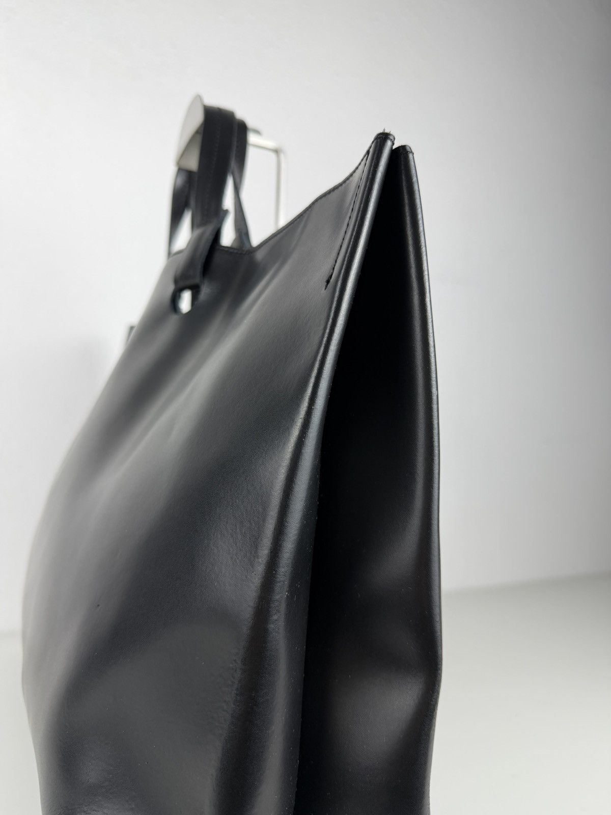 SS2000 Jean Paul Gaultier city panier leather tote bag