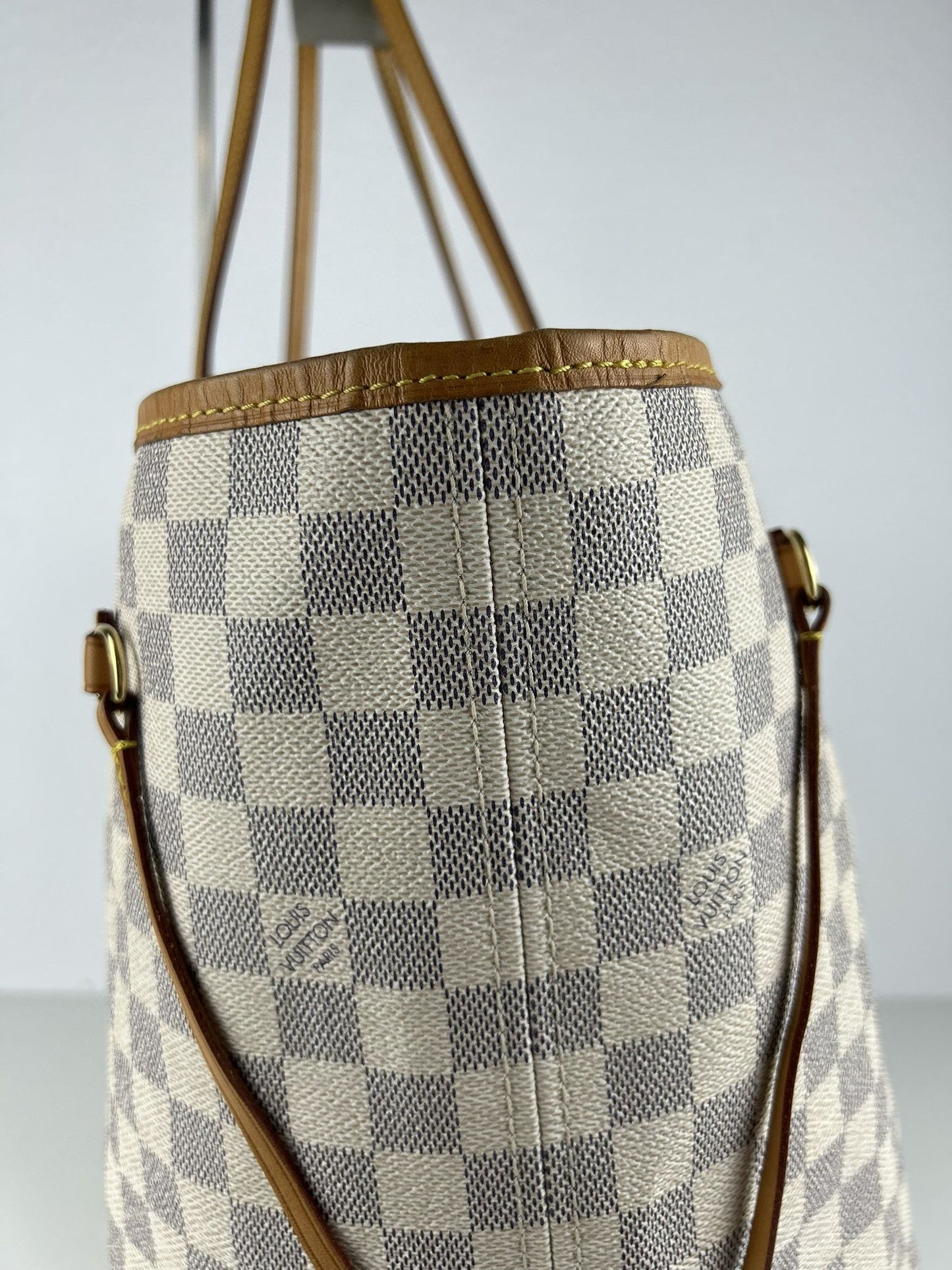 Louis Vuitton damier azur neverfull gm tote bag