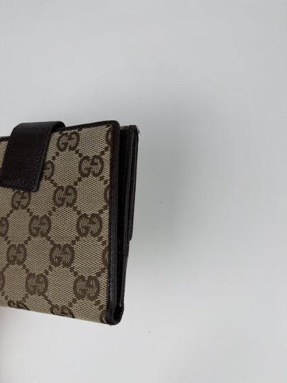 Gucci GG monogram canvas trifold wallet