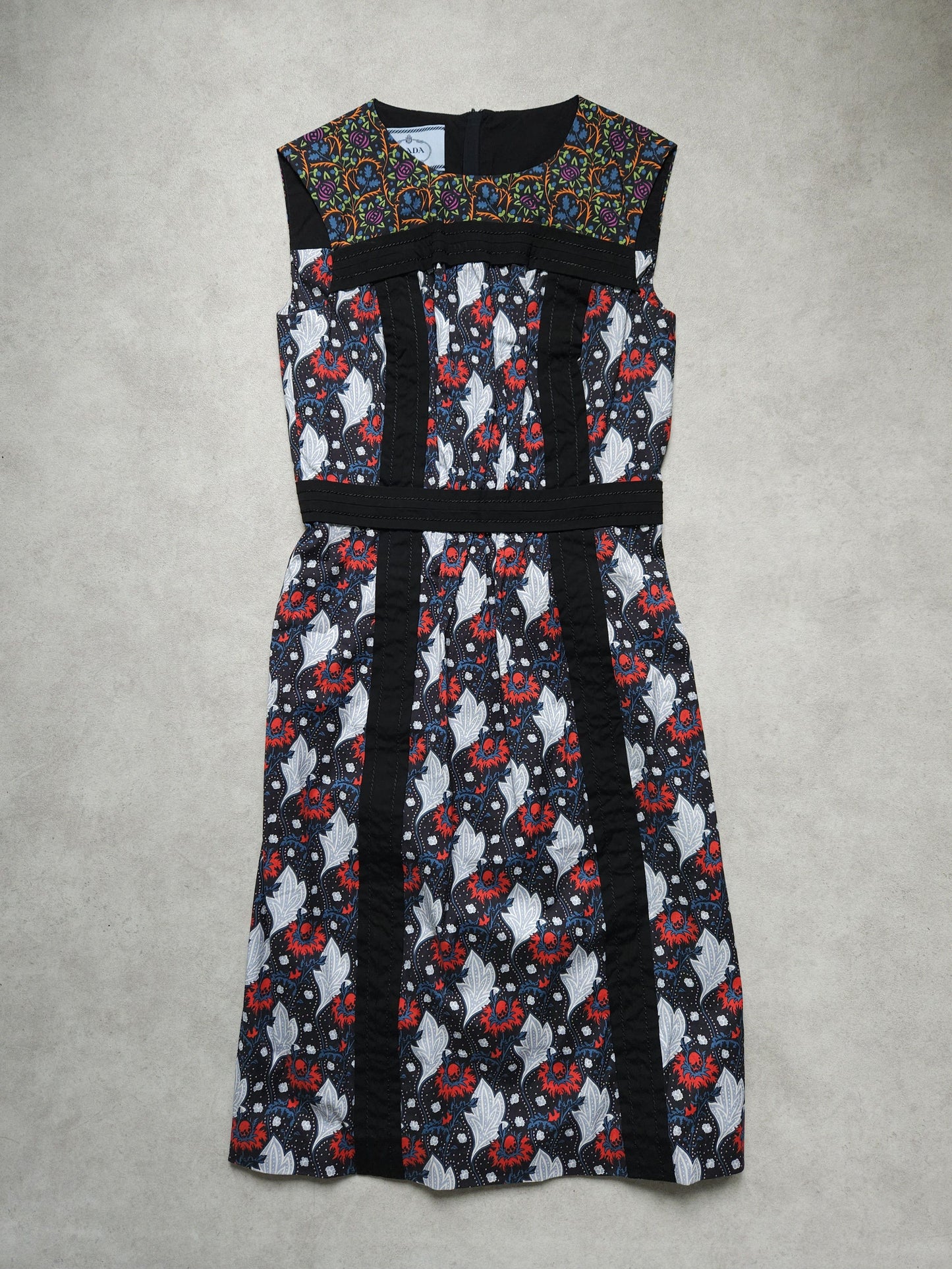 SS2015 Holliday & Brown prada floral sleeveless midi dress