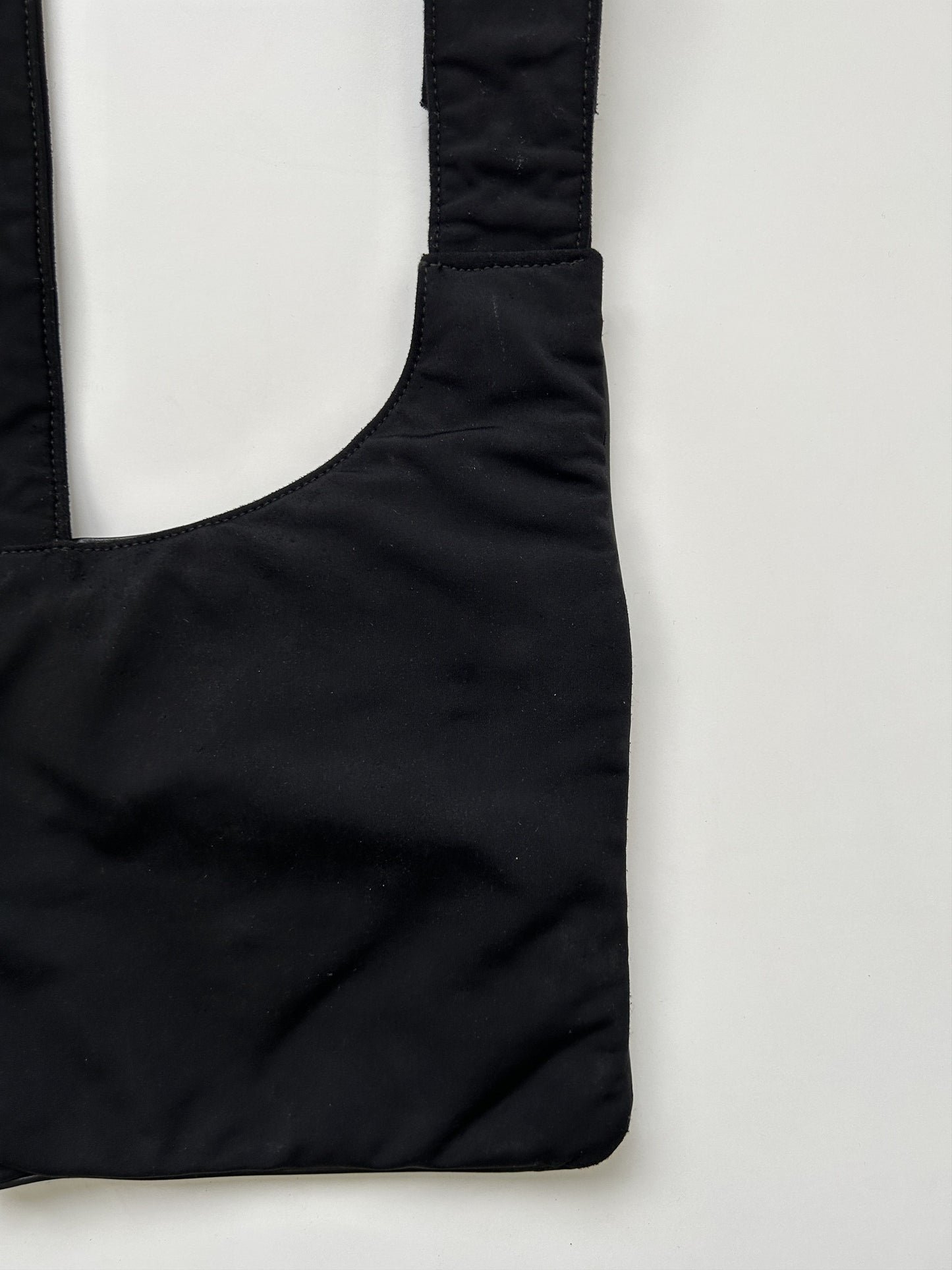 Archive AW1999 miu miu leather nylon crossbody/ sling bag