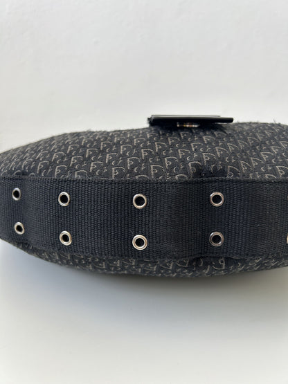Y2k Dior street chic half moon hobo handbag
