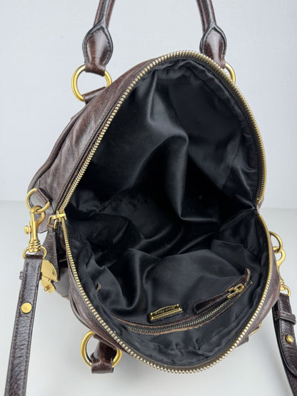 Miu Miu vitello leather bowling bag