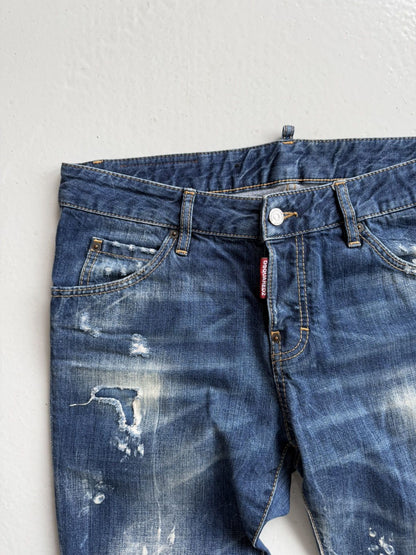 Dsquared2 distressed cool girl cropped jean