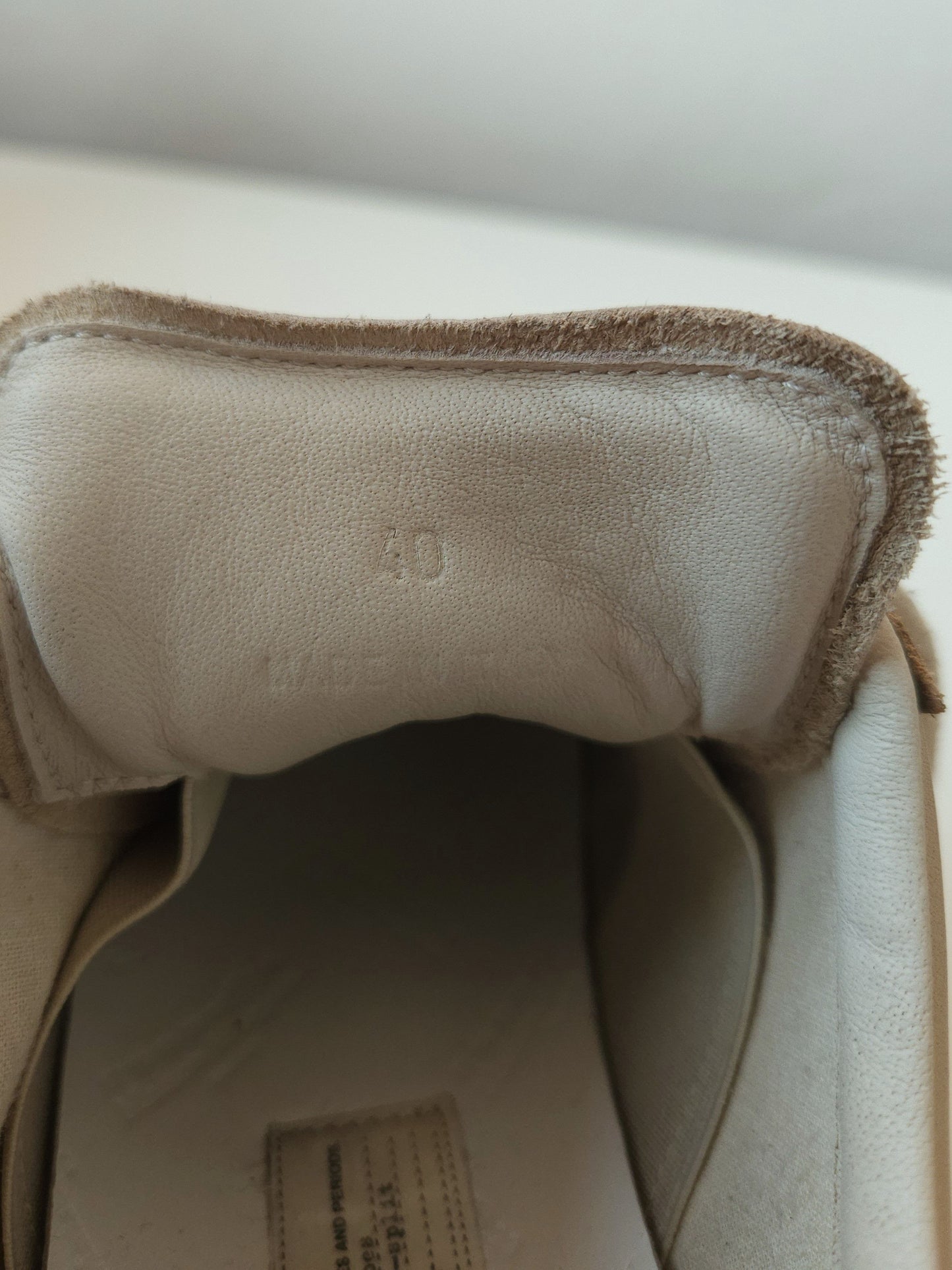 Maison Margiela replica sneakers in dusty pink/ beige