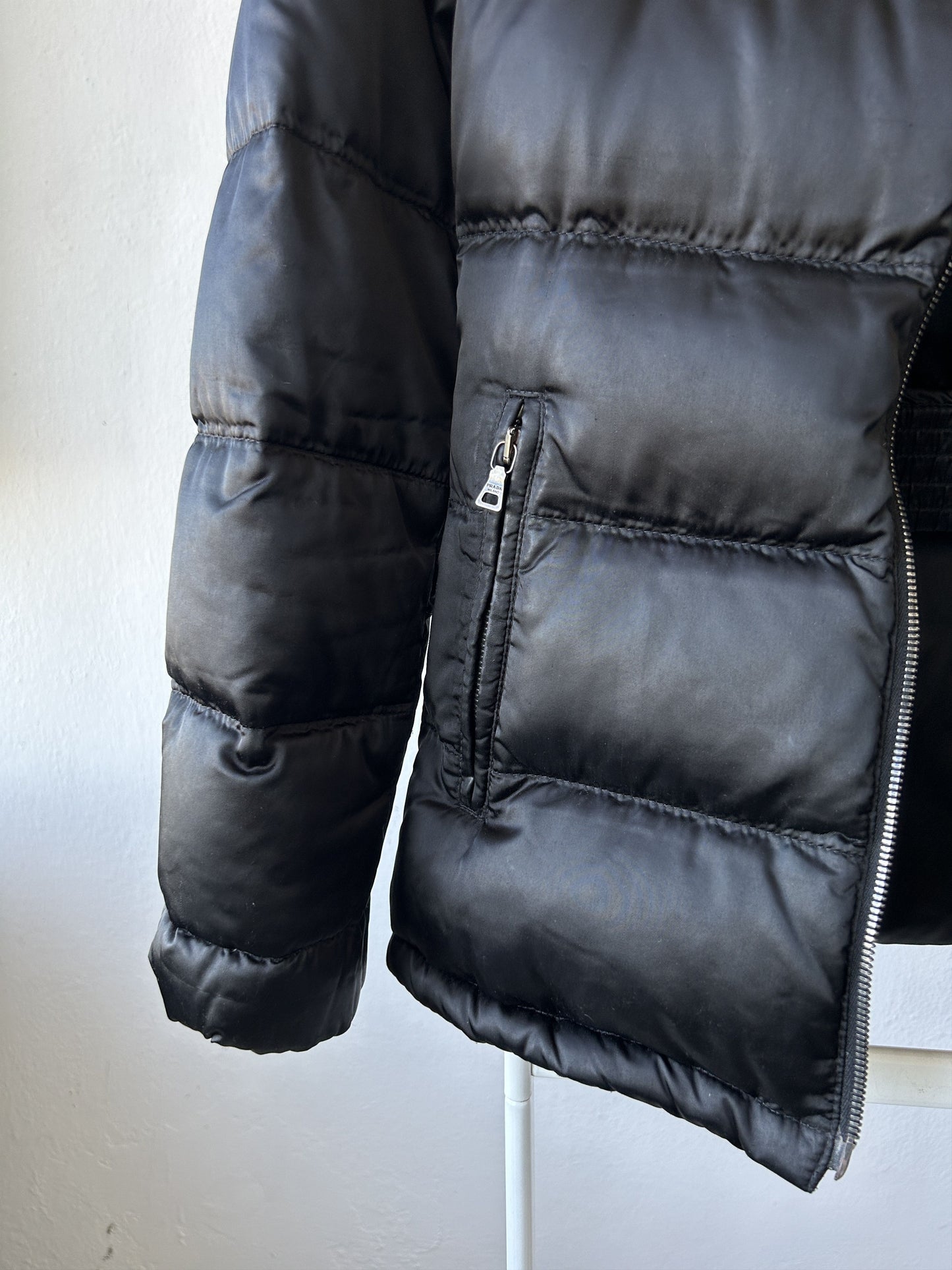 AW2010 Prada sport triangle logo puffer jacket
