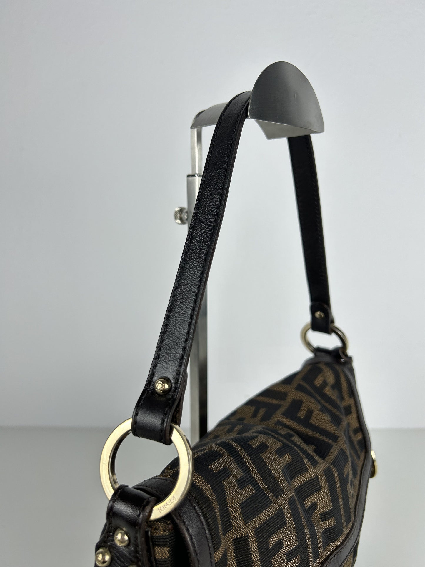 Fendi zucca monogram canvas chef bag baguette