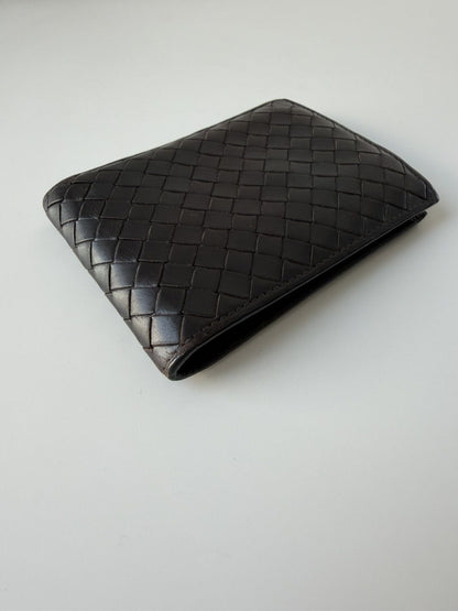 Bottega Veneta intrecciato leather bifold wallet