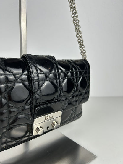 Miss Dior Promenade cannage patent leather handbag woc
