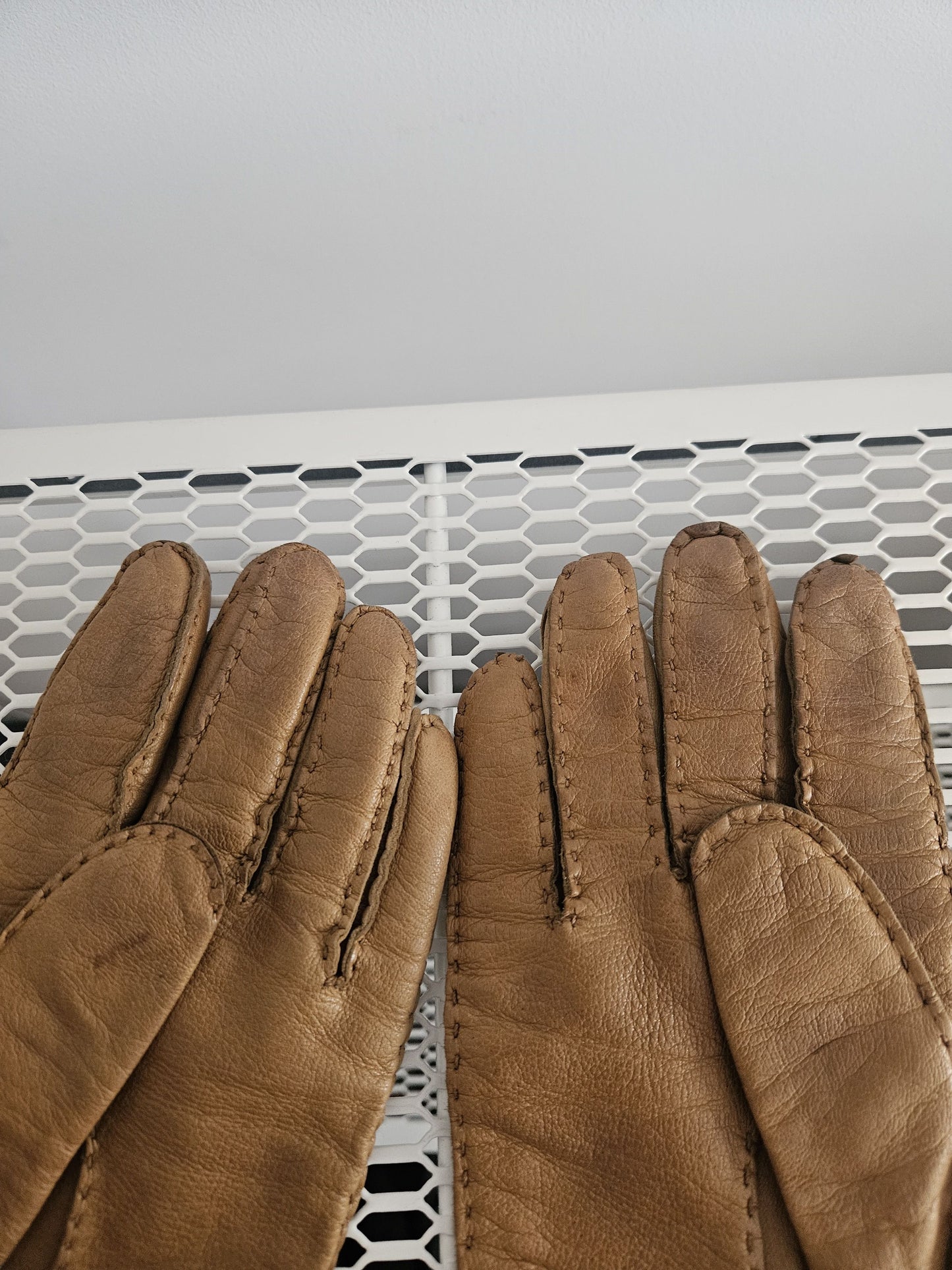 Prada lambskin and mink fur gloves