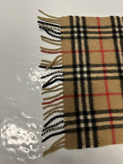 Vintage Burberry nova check cashmere scarf