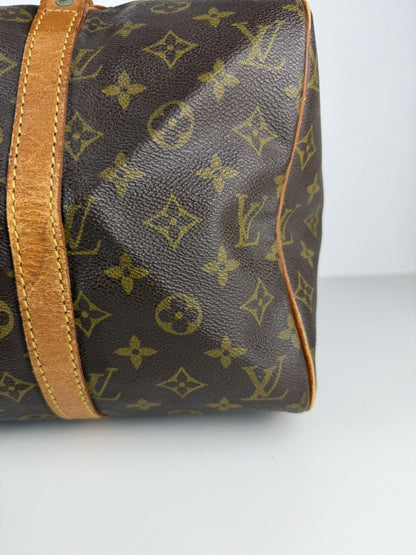 Vintage 80s Louis Vuitton monogram sac souple 35 boston bag
