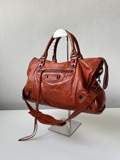 Balenciaga city bag in pumpkin spice