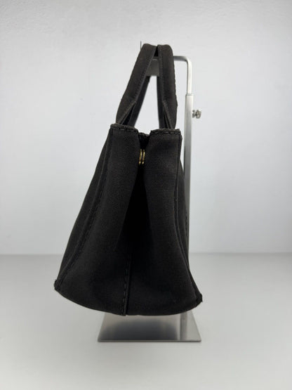 Prada canapa canvas tote small