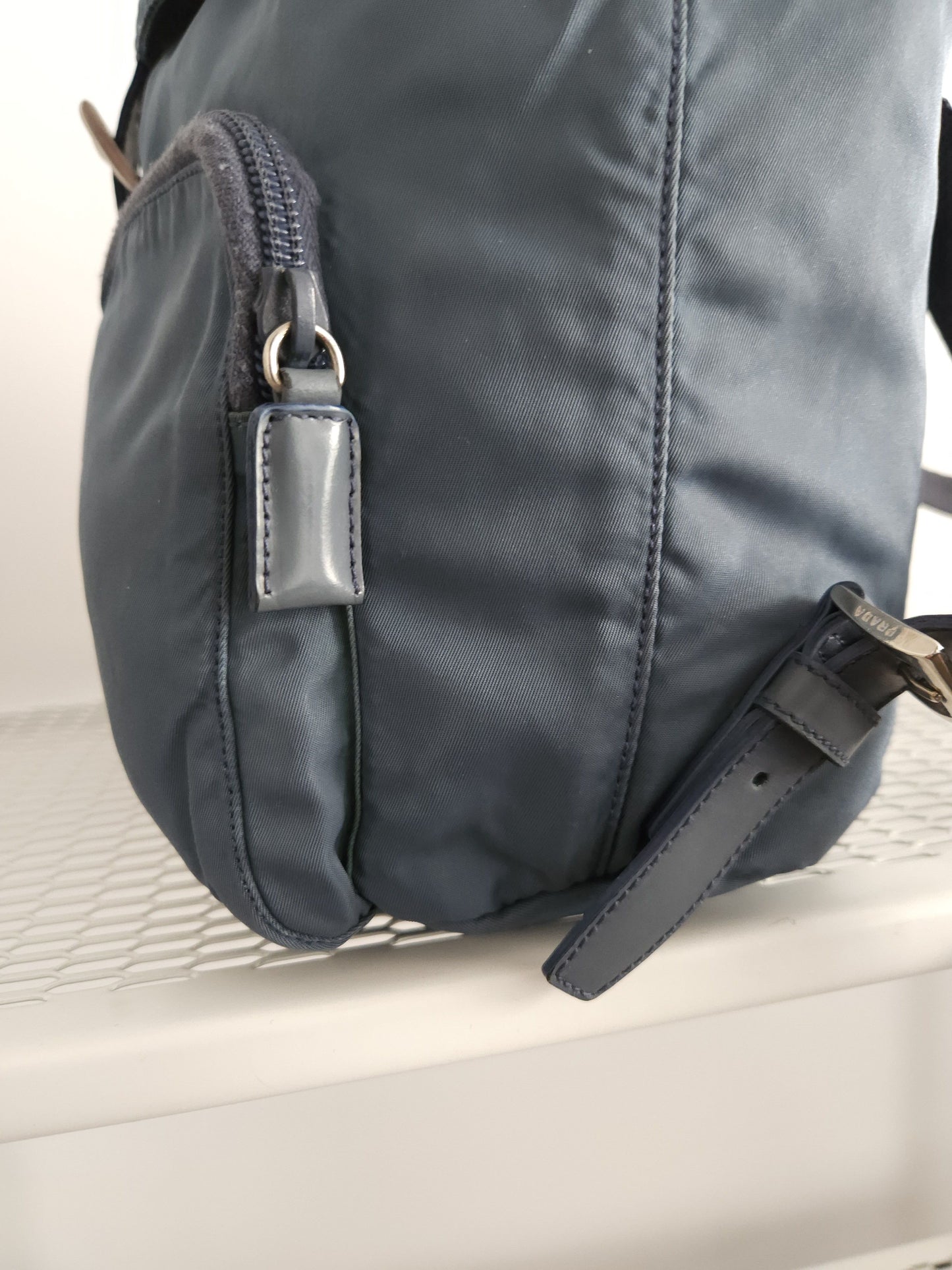 Vintage 90s Prada nylon triangle logo mini cargo backpack