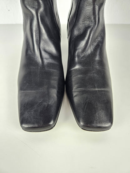 Cole Haan square toe side zip ankle boots