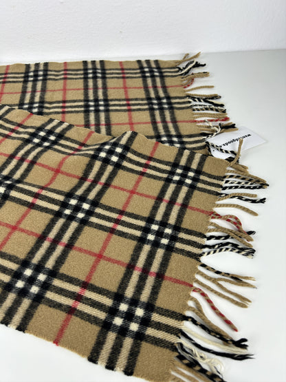 Vintage Burberry nova check cashmere scarf