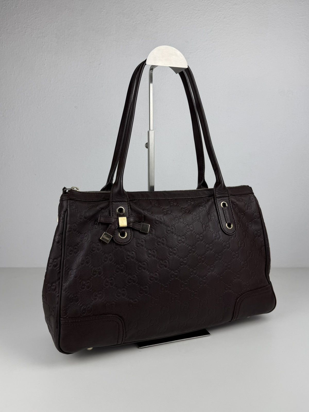 Gucci guccissima princy leather mini Boston bag