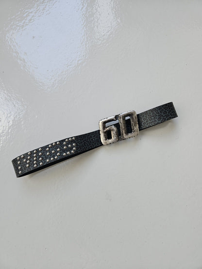 Miss Sixty studded big buckle belt