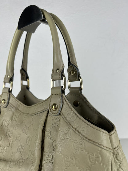 Gucci guccissima sukey medium size leather handbag