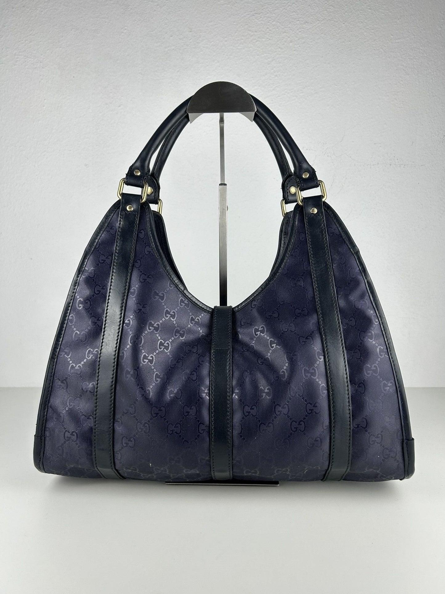 Gucci Jackie gg monogram coated canvas handbag